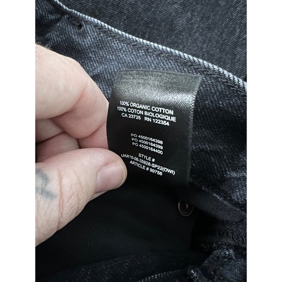 Denim forum the pin up‎ super high straight 28L black denim organic cotton sz 27 - Picture 6 of 8